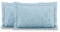 AmeliaHome 2 Kissenbezüge zweiseitig ultrasonic Steppung 50x70 cm Ophelia Hellblau