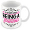 MUGGZ Mug Gift for Princess - It's Not Easy Being A Princess – Custom Funny Coffee Mug – Unique Gift for Friends & Family
