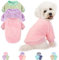 Hundepullover, 2 oder 3 Stück, Hundepullover für kleine, mittelgroße Hunde oder Katzen, warme, weiche Flanell-Haustierkleidung für Hunde, Mädchen oder Jungen, Hundehemd, Mantel, Jacke (XXS,