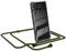 EAZY CASE Handykette kompatibel mit Samsung Galaxy A40 Handyhülle mit Umhängeband, Handykordel mit Schutzhülle, Silikonhülle, Hülle, Stylische Kette, Grün - Clips Schwarz