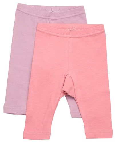 PIPPI Unisex Baby w.AOP (2-Pack) Leggings, Dusty Rose, 86