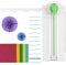 CYFUN DESIGN Coupe-papier rotatif à 12 formes, plastique, blanc + vert, 41,5 x 16,5 cm, manuel, étiquettes, pour scrapbooking, bords ondulés, outil de coupe