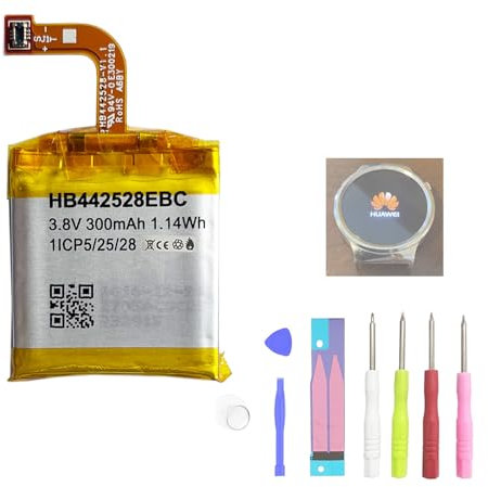 Aousavo HB442528EBC - Batteria di ricambio compatibile con HW SmartWatch 1st Gen