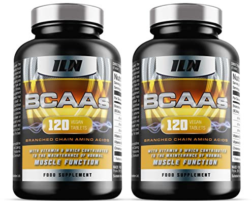 BCAA Tablet - BCAAs (240 Tablets) - 2400mg BCAAs per Serving - BCAA Amino Acids with Vitamin D for Normal Muscle Function - Suitable for Vegans & Vegetarians (Pack of 2)