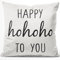 JUNIWORDS Kissen, Happy hohoho to You, 40 x 40 cm, Flauschig Samtweich Weich (1009016)