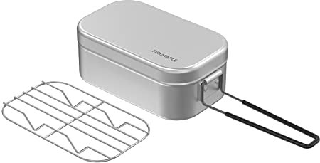 Fire-Maple 800ml Aluminium Lunchbox | Camping Cooking Set with a Foldable Handle | Mess Tin for Kids and Adults for Camping Travel Fishing