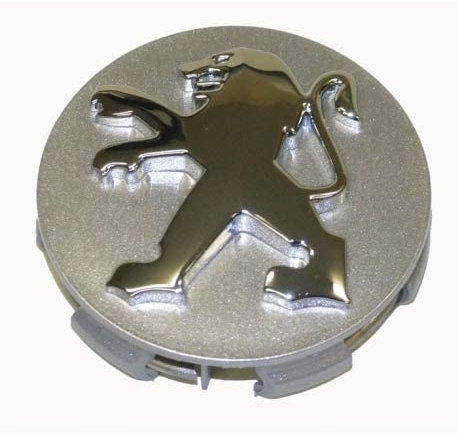 HEYCE 4 Stück Radnabenkappen Nabendeckel Felgendeckel Felgenkappen Radnabenabdeckung Radkappen 60mm für Peugeot 108 206 207 208 307 308 508 3008