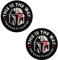 2 Pcs This is The Way Mandalorian Helmet Mask Star War Embroidered Hook and Loop Fastener Backing Tactical Patch zum Kleidung Taschen Rucksack Uniform Jersey Hundegeschirr(Helmet Mask)