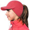 GADIEMKENSD Winter Fleece Hats Reflective Ponytail Hat for Women Ball Caps with Earflap Drop Down Ear Warmer Mens Skull Cap Beanie with Visor Cold for Cool Outdoor Running Hiking Sport Cap Red