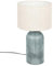Atmosphera - Lampe à poser mati verre bleu h42cm
