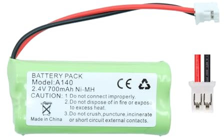 EFASO 2,4V NIMH Akku 700mAh kompatibel mit Siemens Gigaset A12, A14, A16, A24, A26, A345, AL14, AL14H, AS15 wiederaufladbar