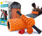 Krightlink 5 in 1 Foam Roller Set, Trigger Point Foam Roller Muscle Massage, High Density Fitness Exercise Foam Roller, Massageroller, Massage Ball, Widerstandsband für Pilates Yoga (Orange)