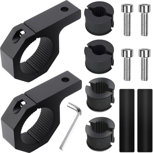 DAOKAI Light Bar Mount Kit 19-32mm Universal Work Light Tube Clamp Aluminium Mounting Brackets,Spotlight Extension Pole,for Off-Road Vehicles Car Truck Motorcycle