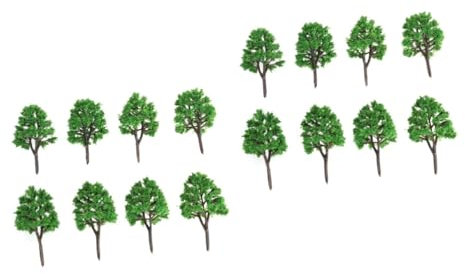 HOODANCOS 40 STK Landschaftsmodellbaum Miniaturbäume Nur Lokomotiven Im Maßstab n Zuglandschaft Architekturbaummodelle Schuppenbäume Eisenbahnbäume Maßstab 1:200 Grüner Modellbaum N-maßstab