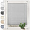 Sonello Plissee Crush Klemmfix ohne Bohren 60cm x 160cm Grau Faltrollo Plisseerollo Jalousie für Tür & Fenster Blickdicht Sichtschutz Sonnenschutz Fertifplissee Rollo
