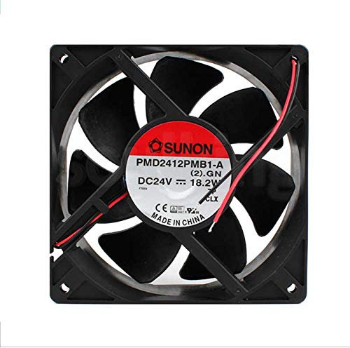 Cooler Fan for PMD2412PMB1-A 24V 18.2W 12038 12CM 2Wire Inverter Cooling Fan