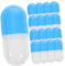 Toyvian 30 Pièces Capsule de Simulation Toys gélules Enfants Capsules de Jouets pour Les Tout-Petits 1-3 Les Enfants Font Semblant de Jouets gélules pour Enfants Plastique Blue