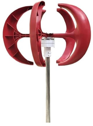 Tore permanente del generatore Maglev ad asse verticale della turbina eolica 5KW 3KW con controller Mppt for l'azienda agricola for uso domestico per casa, fattoria, camper, barche(Red,MODEL1_48V_5KW)