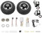 CHERIREN Kit di conversione per veicoli elettrici, 350 W, 36 V, kit di conversione per carrelli elettrici, da spiaggia, gemelli, con doppio motore per piccoli go-kart, sedie a rotelle elettriche