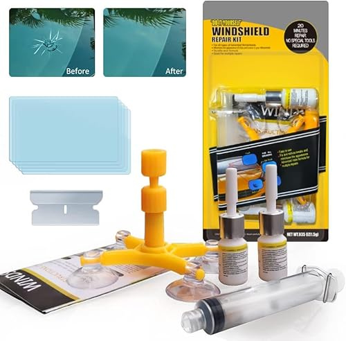 Manelord Car Windschutzscheibe Reparaturset Werkzeug für PKW Chips und Cracks, Auto Windshield Repair Kit