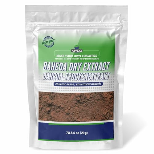 MYOC Baheda Dry Extract – Natural Cosmetic Grade | Ideal for DIY Shampoos, Conditioners, Soaps, Lotions, Creams & Cosmetic Formulations | 2 kg (70.54 oz)