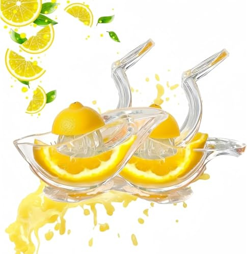 2 Pack Bird shape Lemon Squeezer, Lemon Juicer Acrylic Manual Juice Lime Squeezer Bird Shape Hand Juicer for Orange Lemon Lime Pomegranate