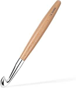 Häkelnadel 12 mm Häkelnadel-Set Holz Häkelnadeln Buchenholz