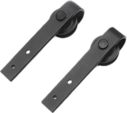 Mini kit de herrajes for gabinete, sistema suspensión deslizante for puerta Granero for doble(48in 121cm)