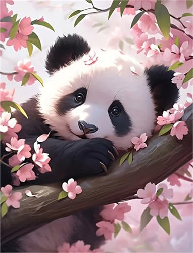 WUJIEJ Diamant Painting Erwachsene,Diamond Painting Bilder,Diamants Painting Erwachsene Für Home Wand Decor,Frauen Geschenk. (Panda)