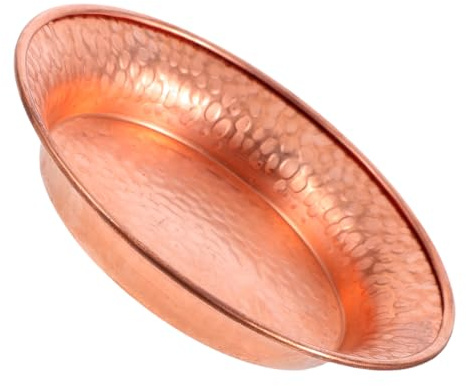 MAGICLULU Ciotola Decorativa Ciotola Sonora Fatta a Mano in Rame Design Unico e Martellata a Mano 11,5 Cm di Diametro per Uso Cerimoniale e Offerta