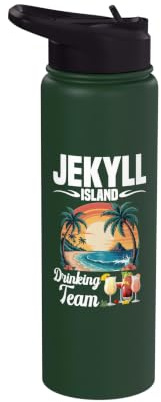 Jekyll Island Fan Travelling Vacation Drinking Jekyll Island Stainless Steel Insulated Water Bottle