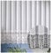heimtexland edle Store Gardine aus Websablé transparent mit echtem Makramee Sockel in rein weiß - HxB 120x300 cm für Dekorationsbreite 100-130 cm - Ökotex Macramé Vorhang Typ516
