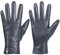 Dsane Winterhandschuhe aus Leder für Damen, Touchscreen Texting Warm Fahren Handschuhe (Grau, S)
