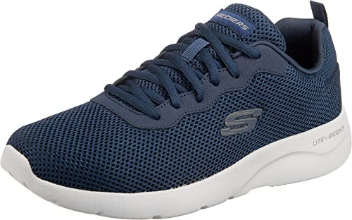 Skechers Herren Dynamight 2.0 Rayhill Sneaker, Navy Mesh Pu Trim, 43 EU