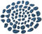 ALPIDEX 60 Klettergriffe | Kletterfläche 4-8 m² | Griffe Größen L, M, S, XS | Starterset | Klettersteine | Klettergriffset - Farbe:Blue-Black