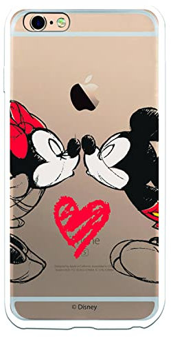 Apple Handyhülle für iPhone 6 Plus / 6S Plus, Motiv: Disney Mickey und Minnie Kuss