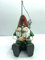 Primus Metal GNOME Fishing Garden Ornament Sculpture Gift Gartenzwerg aus Metall zum Angeln, Handbemalt, 20 x 18 x 39.5cm