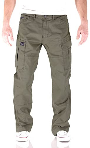 Big Seven Brian Cargo Hose Comfort Fit Herren Jeans, Farbe:Grün (Royal Air Force), Hosengröße:W42/L32