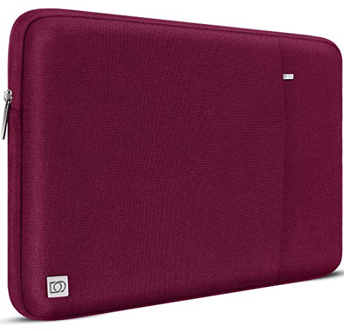 DOMISO 13,3 Pollici Custodia Borsa per Computer Portatile PC Protettiva Laptop Sleeve per 13MacBook Air A1466 A1369/MacBook Pro Retina A1502 A1425/13.5Surface Book/13.3ThinkPad L380 L390,Vino Rosso