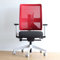 Viasit Toleo, ergonomischer Bürostuhl, Deutscher Hersteller, 3D-Sitztechnik, individuell anpassbar, Rot, Netzrücken