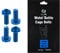 Chooee Water Bottle Cage Bolts M5 x 12mm,4pcs Water Bottle Holder Screws for MTB,Mountain Bike,Road Bicycle Black Blue