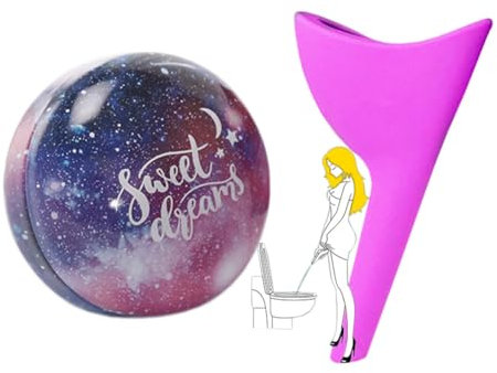 Taxually Urinoir Féminin Portable, Pissoir Debout pour Femme Réutilisables Secret et Sécurisée, Idéal pour Voyage Camping et Randonnée - Rose