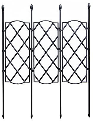 CVPDI Garten-Rankgitter für Reben und Kletterpflanzen, Klettergerüste, Drahtgitter, Paneele für Ranken, Blumen, Gemüse, Clematis, Unterstützung, Outdoor, Terrasse, Rasen, Hof, Dekoration