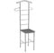CARO-Möbel Herrendiener Stummer Diener Kleiderständer JIVO, in grau anthrazit,121 cm, Garderobe mit Hosenbügel