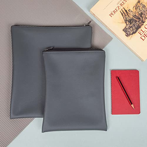 HOMELAY Buchhüllen aus Premium-Kunstleder, Größe L und M, waschbare Schutzhülle für Bücher, Kulturbeutel, Tablet, Controller, Pillendose und mehrere, handwerkliche Herstellung.