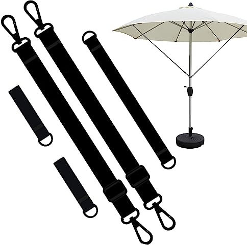 sombrilla, correa fija para sombrilla, resistente al viento correa fija para sombrilla jardín, correas protección contra el viento para sombrillas grandes voladizas, accesorios