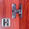Pexintek Petit Verrou de Porte Coulissante à 90 Degrés pour Portes IntéRieures Loquet de Portes à Ouverture Double Vintage pour Cuisine,Chambre,Salle d'éTude,Salle de Bain,Armoire(Gris)