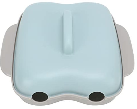 Caja de maíz, horno microondas, caja de maíz al vapor, vaporera portátil, 2 mazorcas de maíz, herramienta de cocina al vapor con mango (Color : Blu)