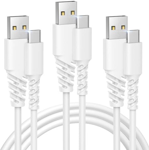 USB C Charger Cable [0.5M+1M+2M/ 3Pack] Type C Charger Fast Charging USB to USB C Cable Compatible with iPhone 15,Samsung Galaxy S23/S22/S21/S20,Note 10/9/8,Huawei,HTC,LG,Google Pixel,OPPO,Xiaomi