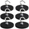MIN CI Magneti al neodimio extra forti, ganci magnetici extra forti, D43 x 6 mm, M4, a vite, piatti, con foro a testa svasata, magneti da avvitare, rotondi, grandi magneti con gancio